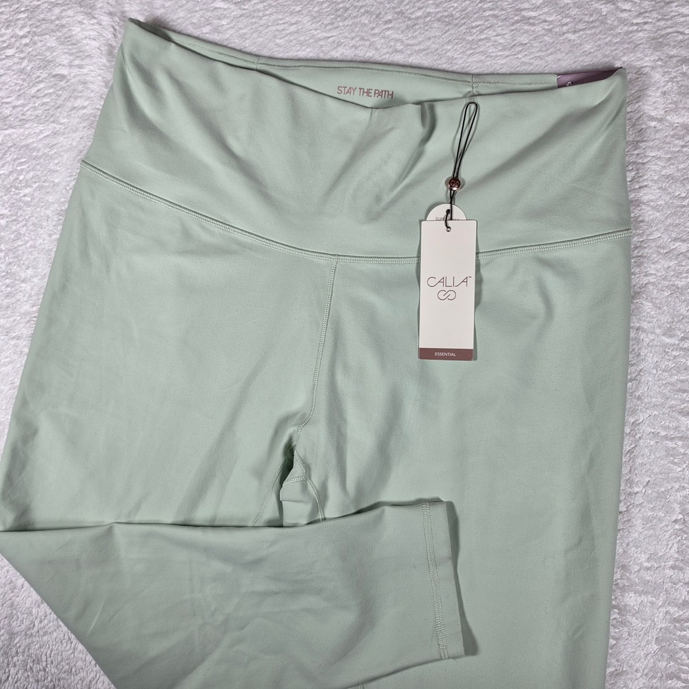CALIA Core Essential 7/8 Legging Womens XXL Fresh Sage Nylon Stretch WAX32236X